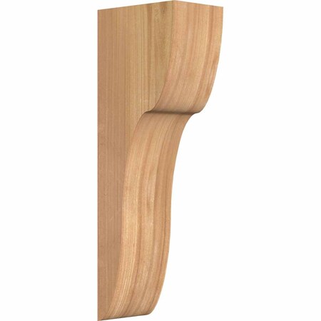 Ekena Millwork Carmel Smooth Corbel, Western Red Cedar, 5 1/2"W x 8"D x 24"H COR06X08X24CAR00SWR